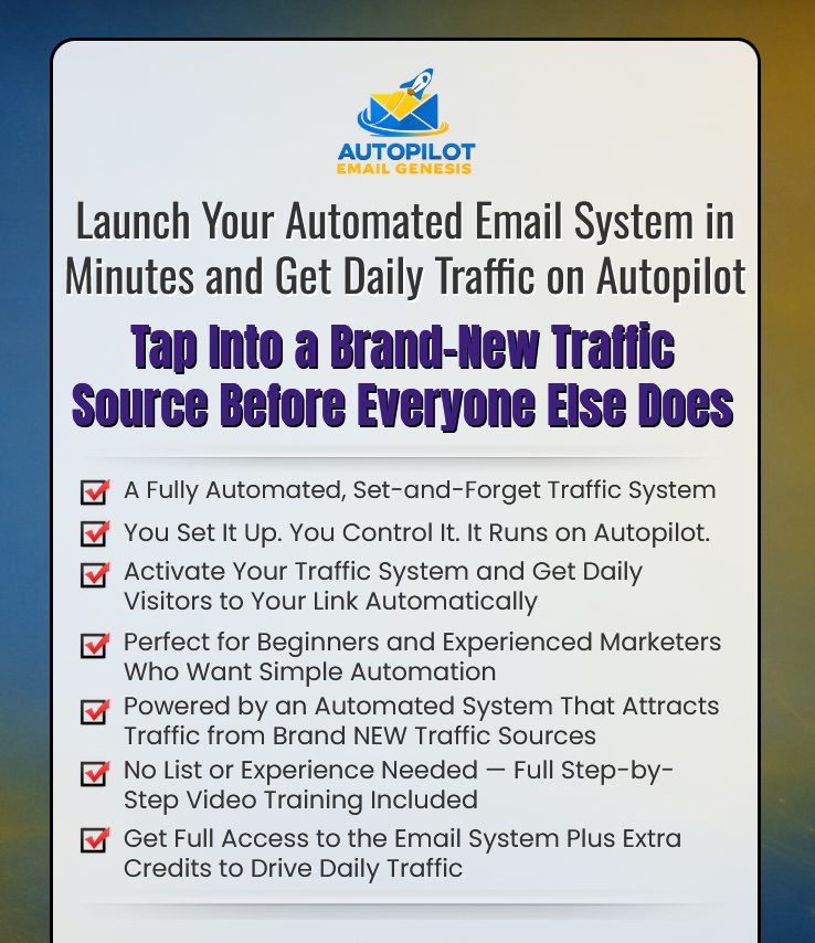 Autopilot Email Genesis by Darren Langdon